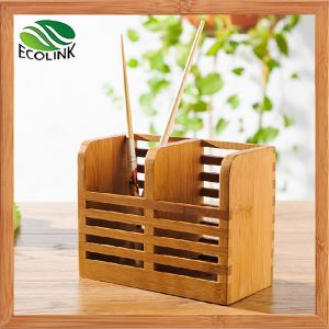 Μπαμπού σκεύη μαχαιροπήρουνα μαχαιροπήρουνα διοργανωτής Rack κάτοχος Caddy
