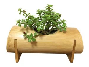 Φυσικό μπαμπού Planter Κήπος Λουλούδια Γλάστρα Ποτ