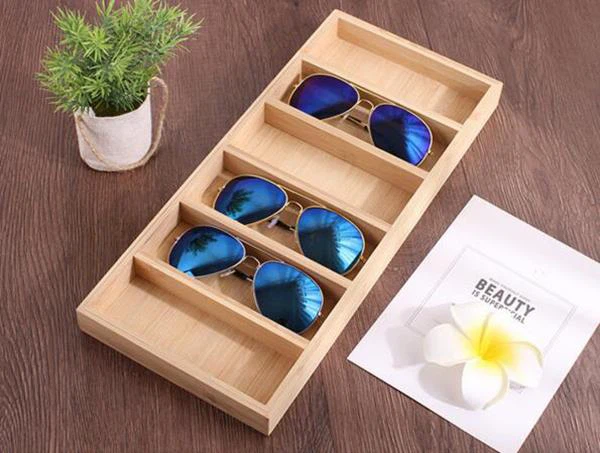 Wooden Bamboo Sunglasses Storage Case