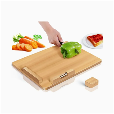 Προσαρμοστική πλακέτα κοπής μπαμπού με ένα χέρι