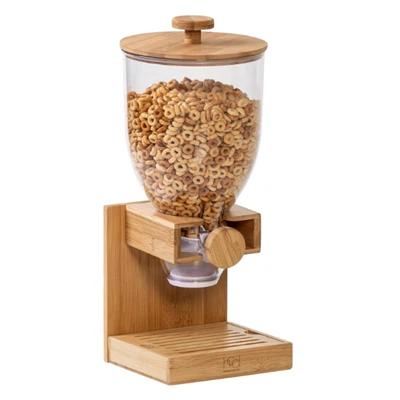 Honey-Can-Do μπαμπού Cereal Dispenser Food Container